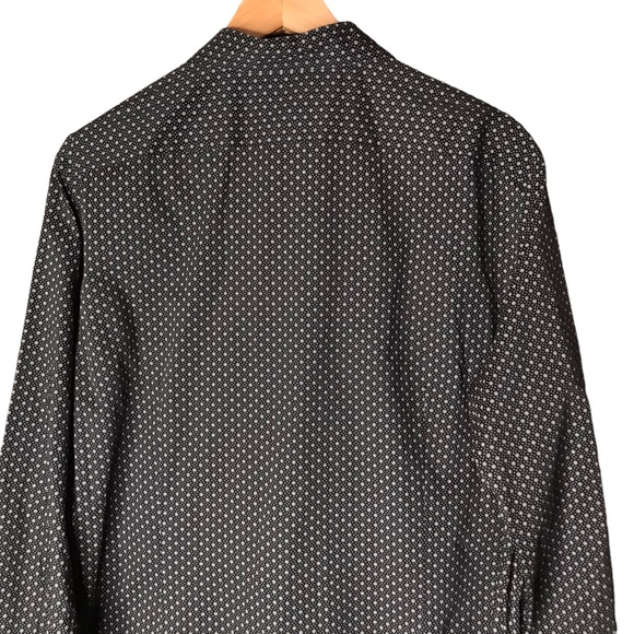 John Varvatos USA Cotton Button Up Long Sleeve Shirt Daisy Pattern Men’s Medium - Picture 8 of 12